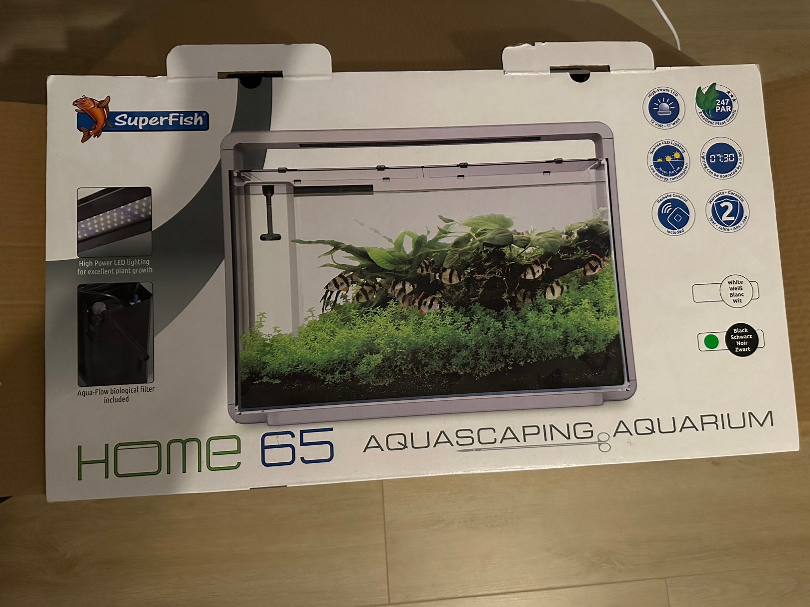 Aquarium Superfish home 65, Ophalen, Inclusief toebehoren, Gebruikt, Leeg aquarium