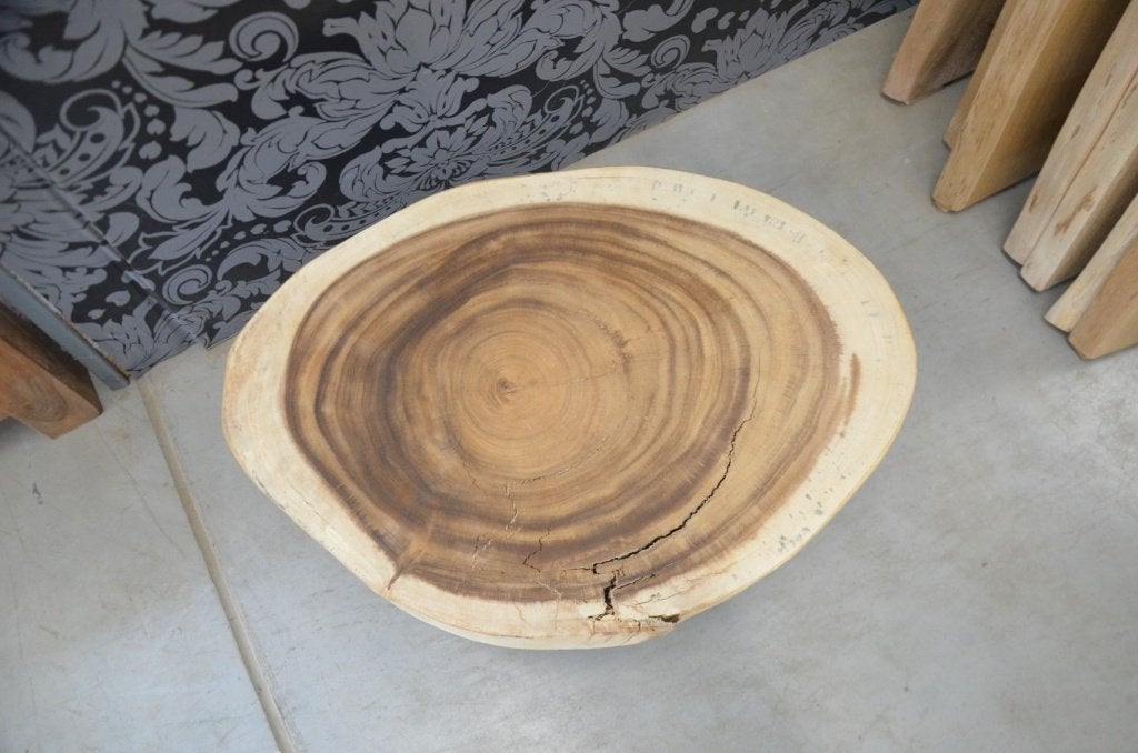 Ronde suar salontafel - 50- 70cm -BT253, Overige houtsoorten, 50 tot 100 cm, Rond, Nieuw