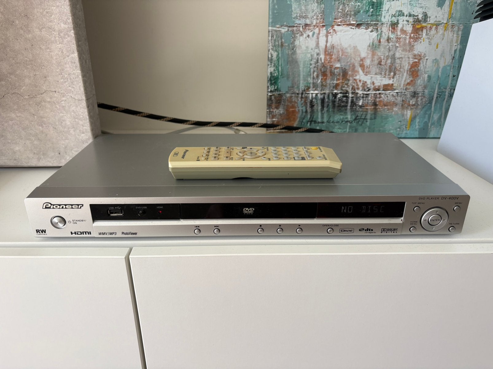 Pioneer DV-400V DVD-speler - HDMI 1080p Upscaling DivX, Ophalen of Verzenden, Gebruikt, Dvd-speler, Pioneer