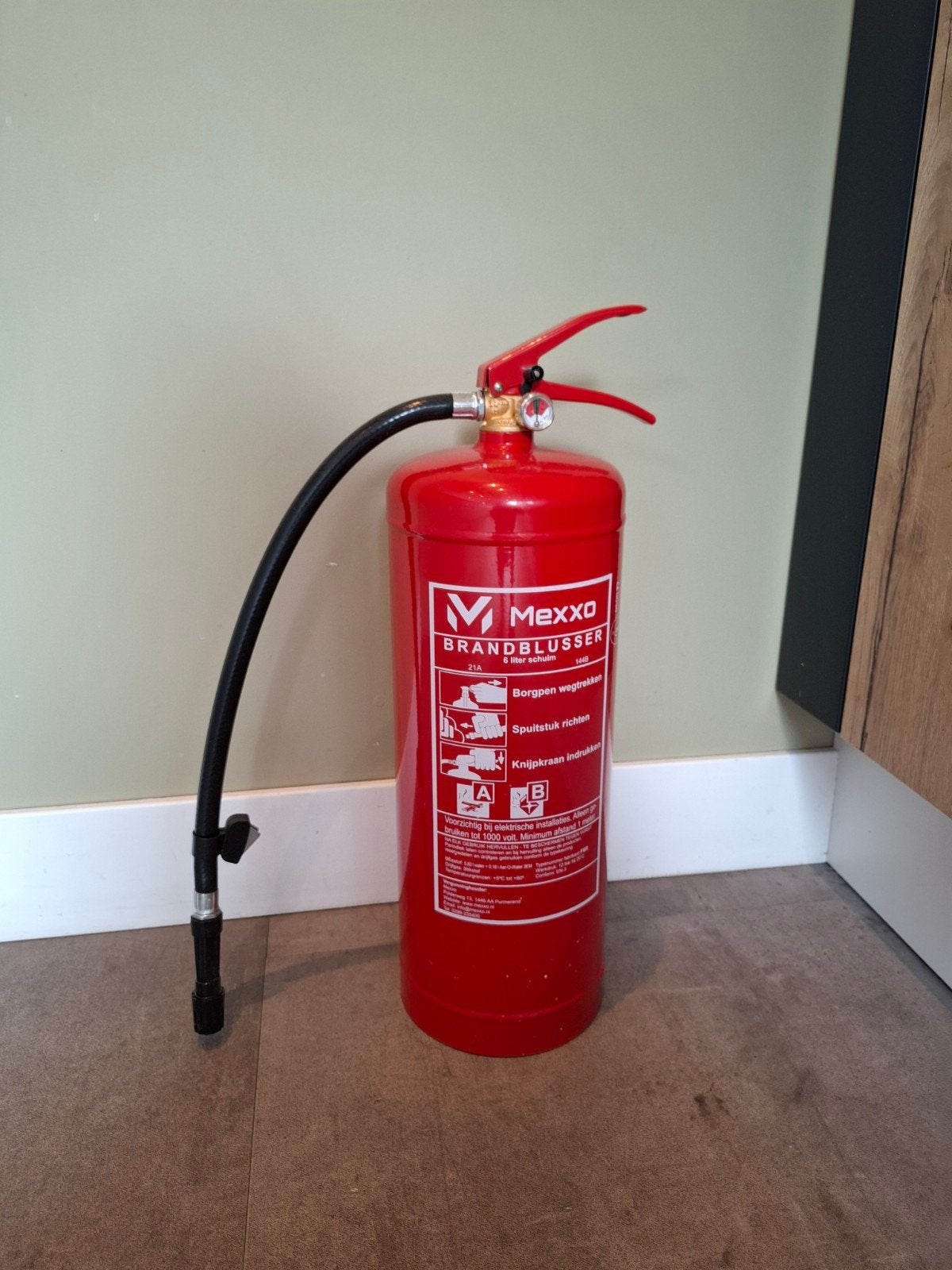 Mexxo Brandblusser - Zo goed als nieuw, Huis en Inrichting, Brandblussers en Brandkasten, Ophalen, Nieuw, Brandblusser