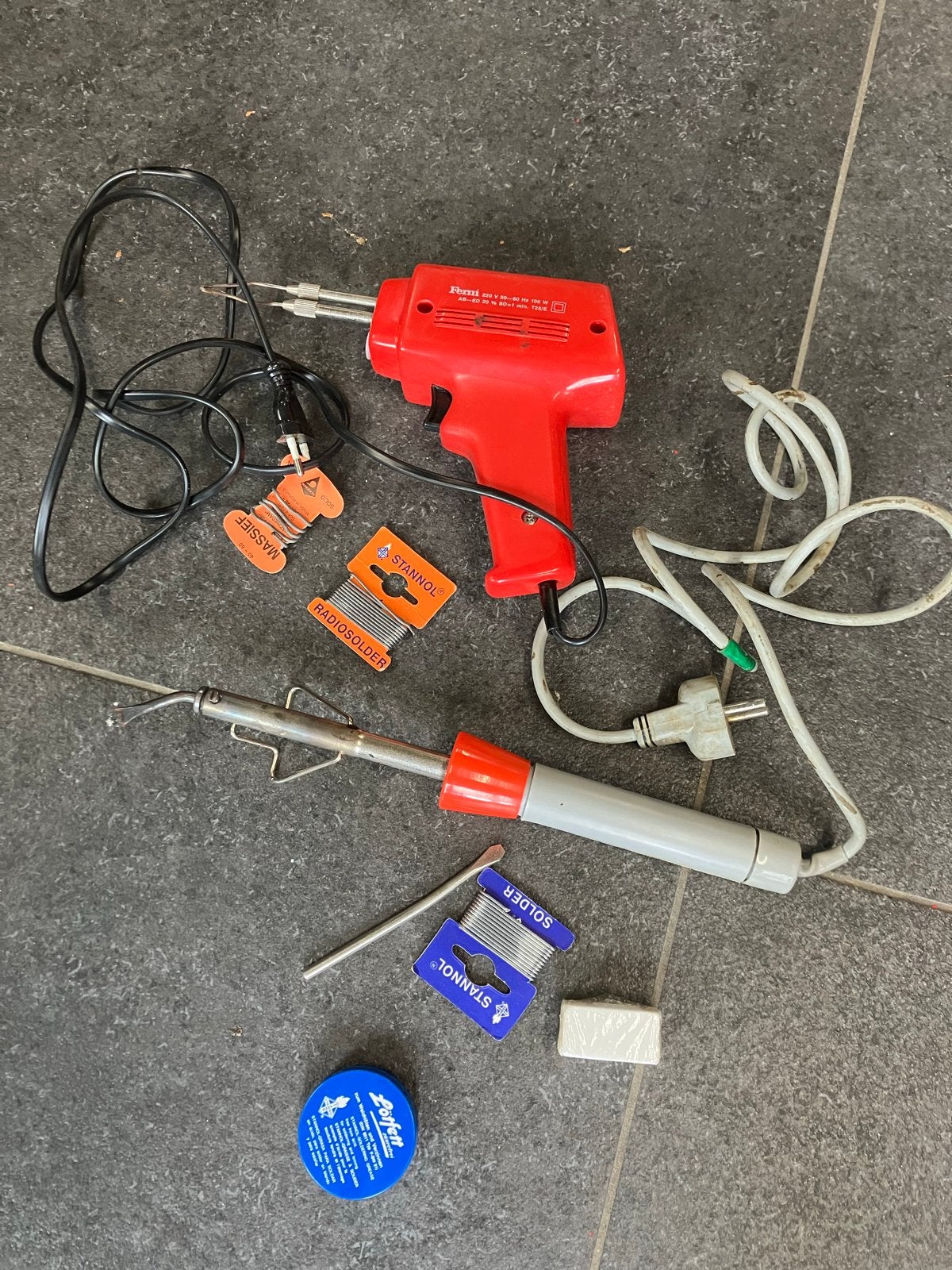 Soldeerbouten set met toebehoren, Ophalen of Verzenden, Gebruikt