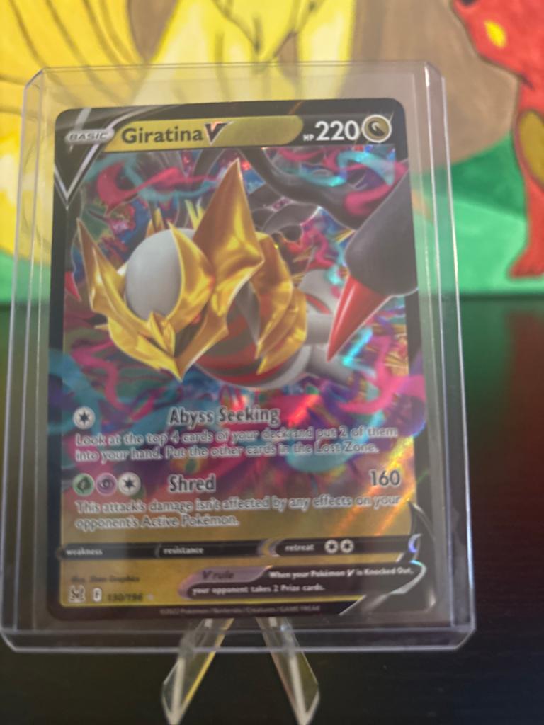 Lost Origin - Giratina V Pokémon Kaart, Ophalen of Verzenden, Zo goed als nieuw, Losse kaart