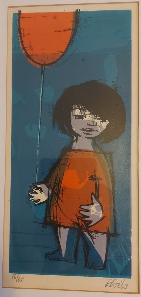 Meisje met ballon (Rob Cox), Ophalen, Overige stijlen, Overige technieken, Ingelijst