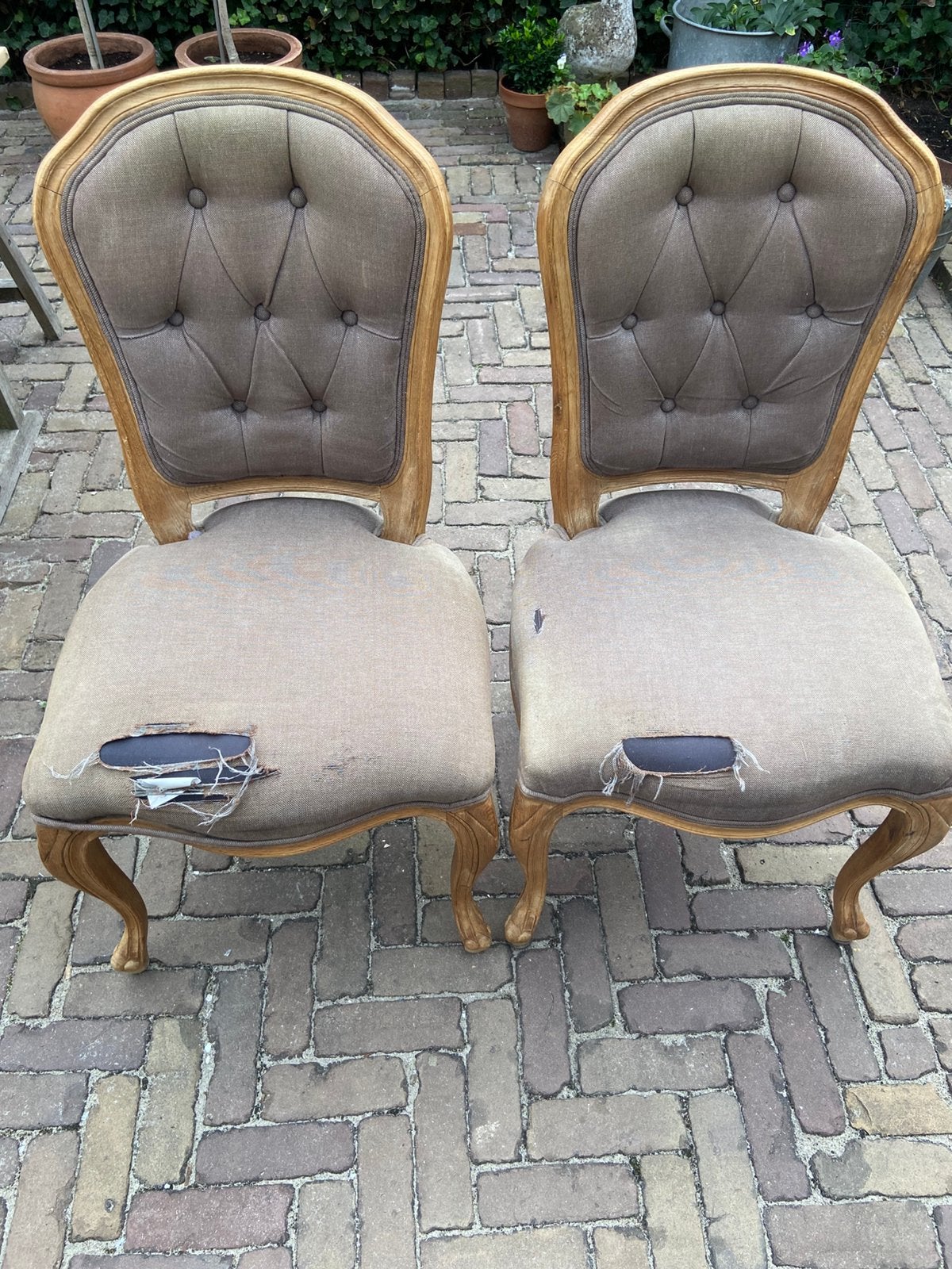 6 eetkamerstoelen - frames, Antiek en Kunst, Ophalen