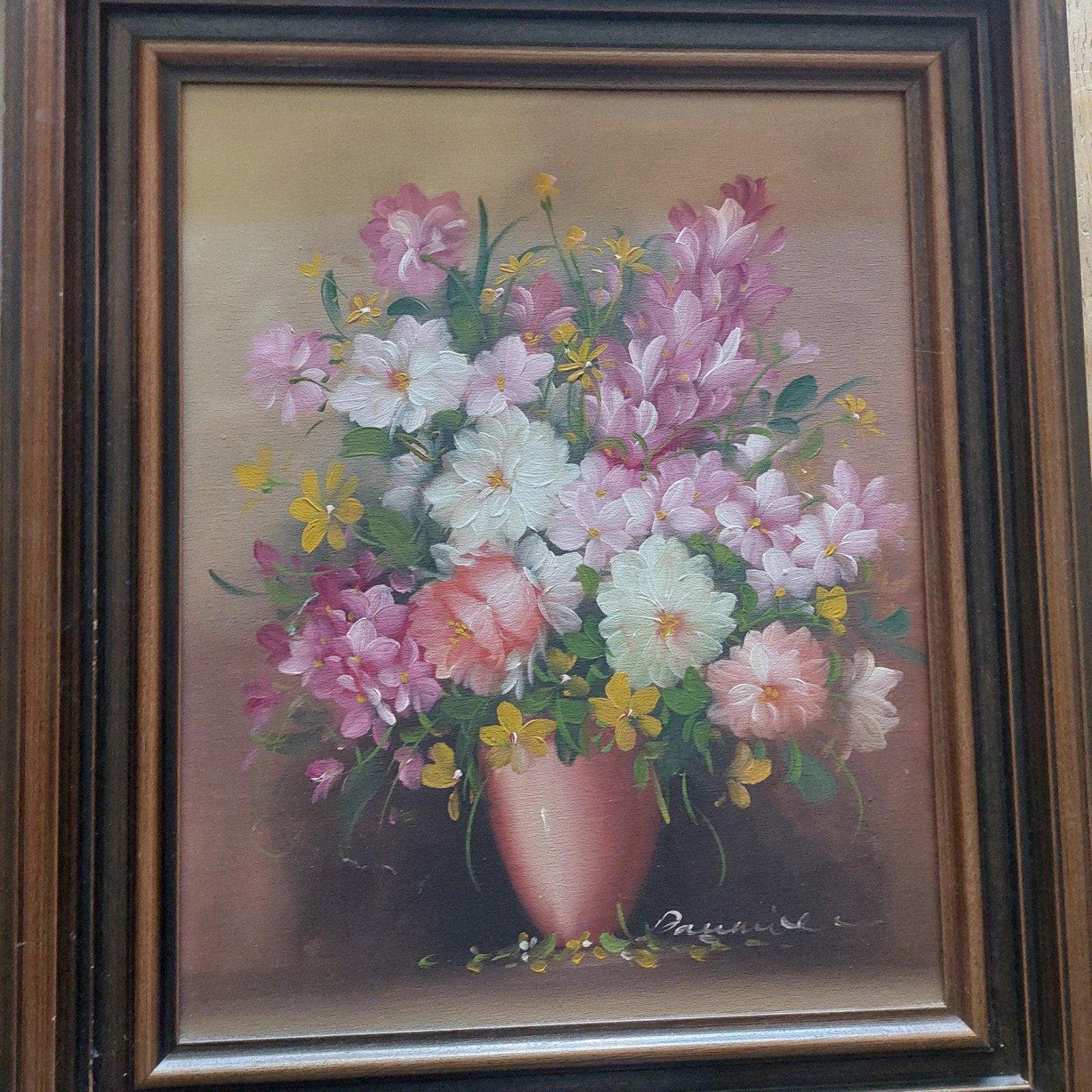 schilderij bloemen gesigneerd, Ophalen