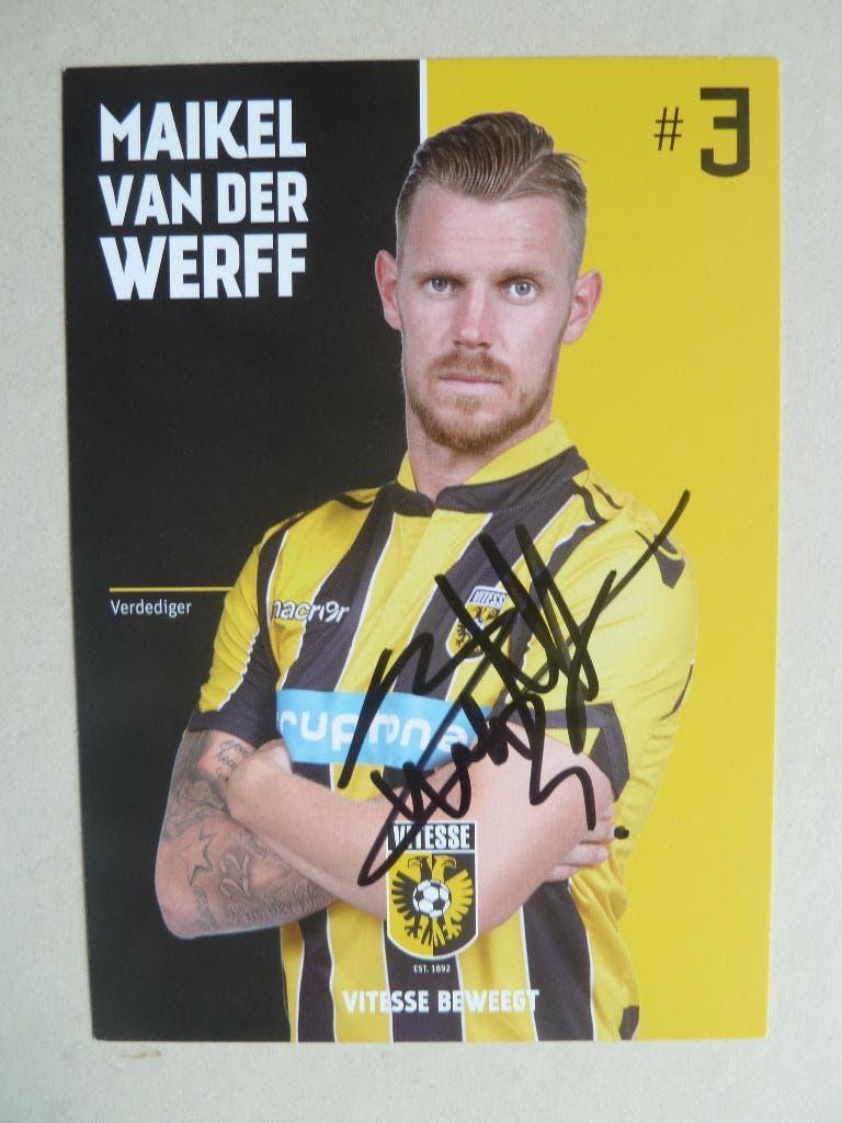 Spelerskaart. Maikel.v.d.Werff   Vitesse.   2016/2017, Ophalen of Verzenden, Zo goed als nieuw, Vitesse, Spelerskaart