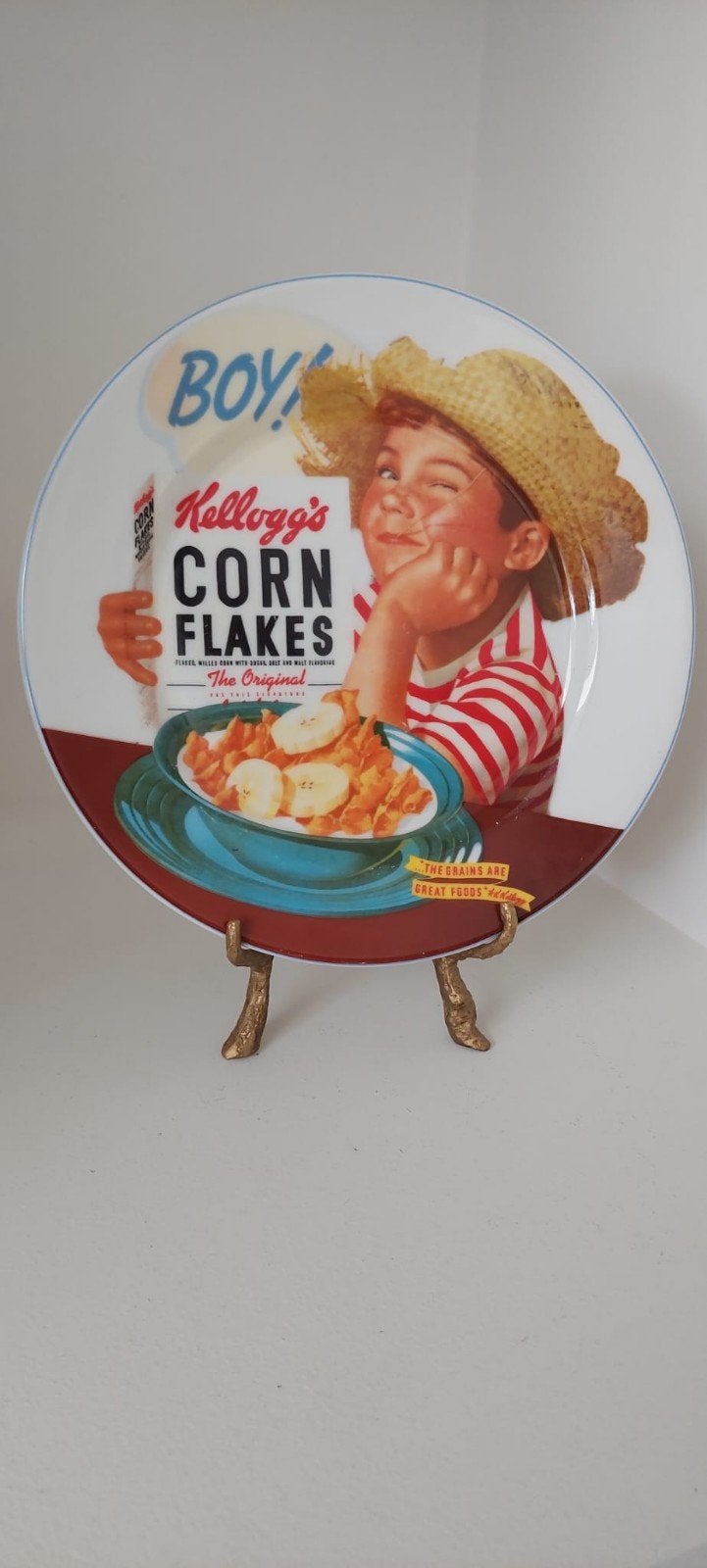 Kellogg's Corn Flakes borden 2x, Ophalen of Verzenden, Porselein, Bord of Schaal