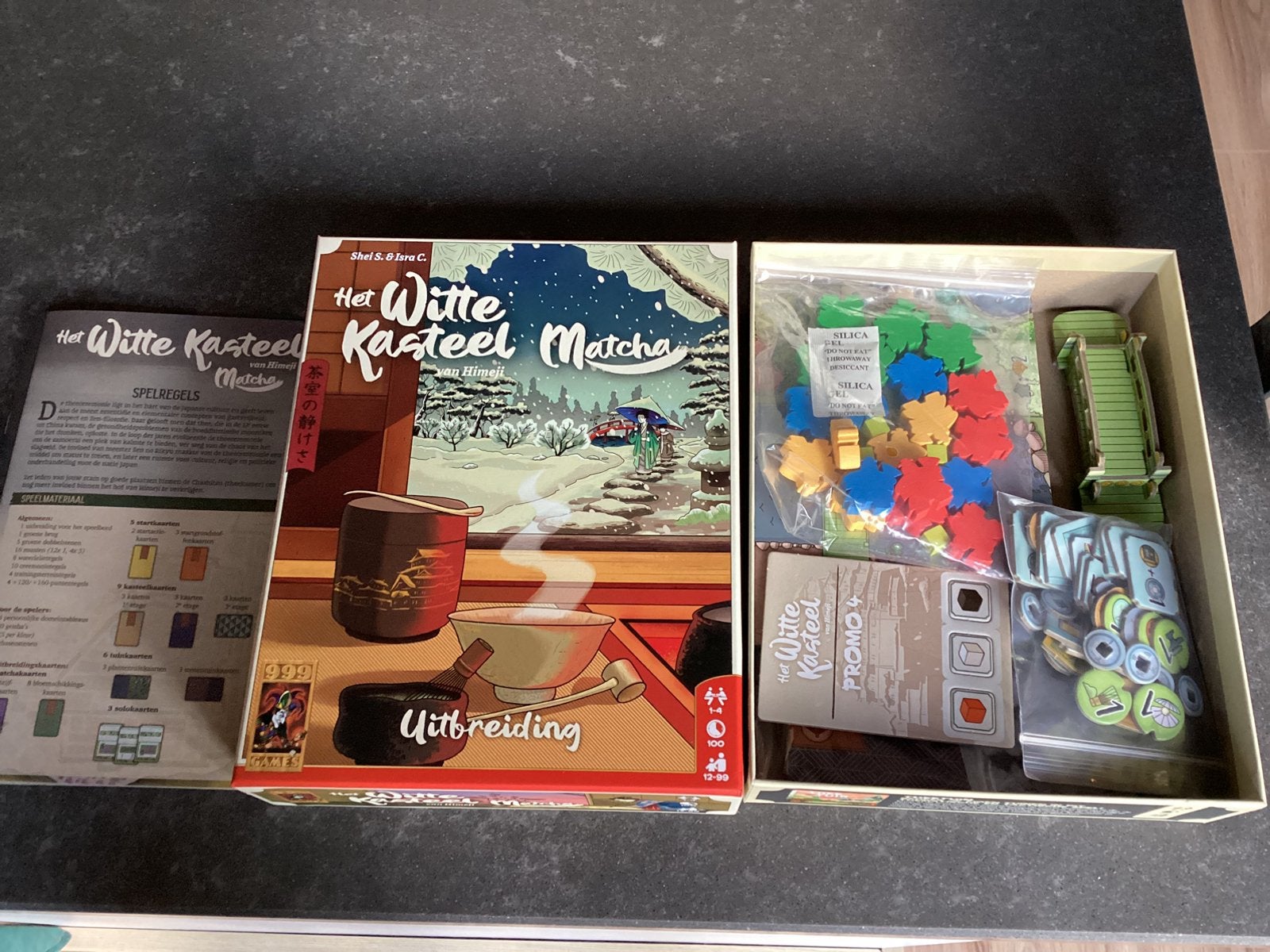 Het Witte Kasteel: Matcha Uitbreiding + Promo 4, Een of twee spelers, Ophalen of Verzenden, Zo goed als nieuw