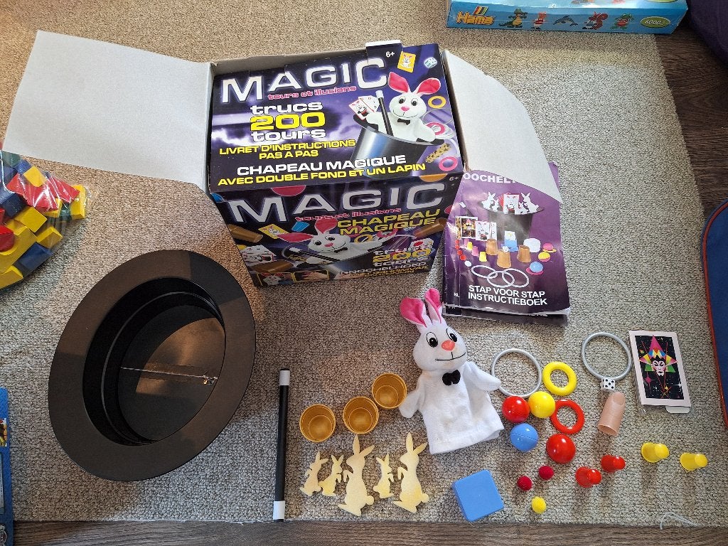 Magic goocheltrucs-hamertje tik Woezel-memorie Eftel-domino, Kinderen en Baby's, Ophalen of Verzenden
