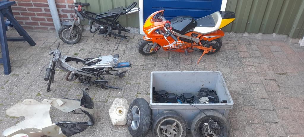 Minibike + onderdelen, Ophalen, Gebruikt, Overige typen