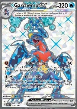 GARCHOMP EX 219/182 - PARADOX RIFT, Ophalen of Verzenden, Nieuw, Losse kaart, Foil