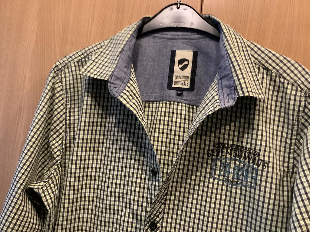 Overhemd.     XL.       Cult Editions., Kleding | Heren, Overhemden, Verzenden, Nieuw, Groen, Halswijdte 43/44 (XL)