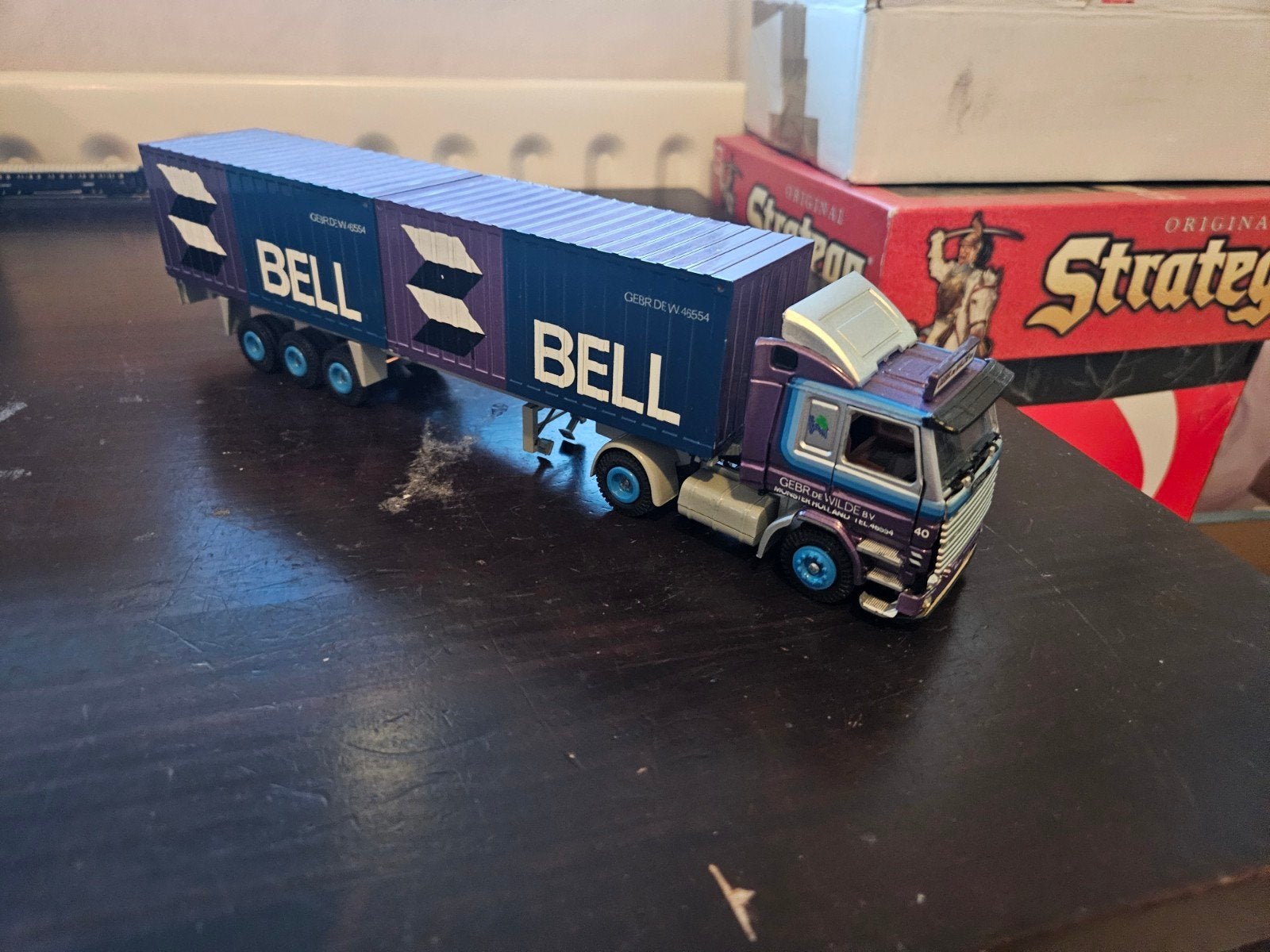 scania 1:50, Ophalen of Verzenden, Zo goed als nieuw, Bus of Vrachtwagen, Tekno