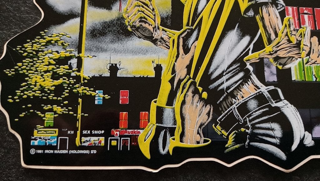 Iron Maiden prachtige 1981 killers sticker st17 -14x14.5 cm, Ophalen of Verzenden, Nieuw, Overige typen