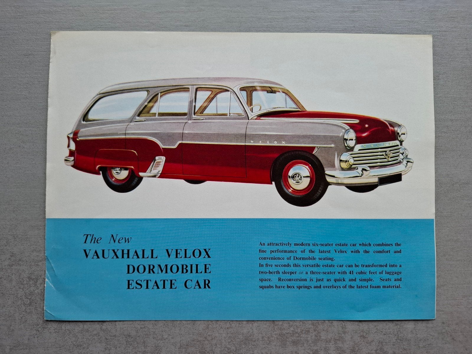 Vauxhall Velox Dormobile Estate Car folder - 1962, Ophalen of Verzenden, Gelezen, Overige merken