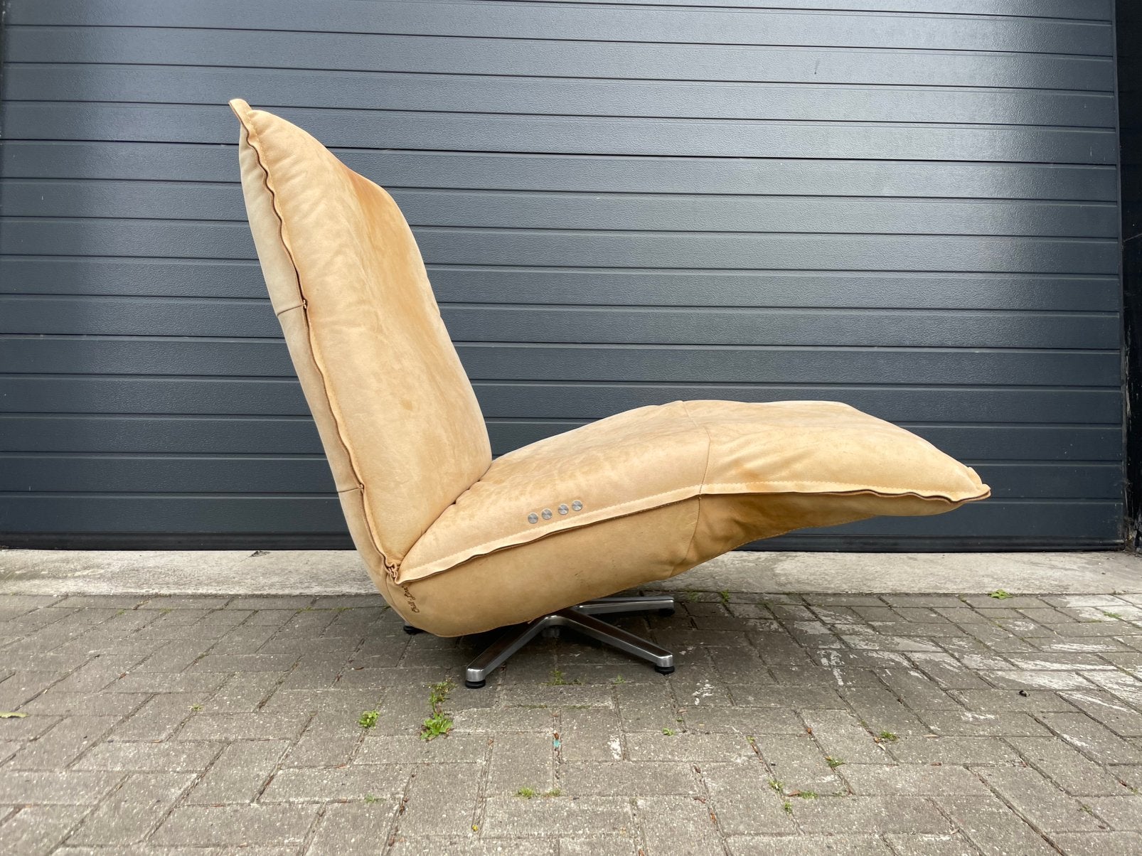 Bruine elektrische leren chill line indi relax fauteul, Ophalen, 75 tot 100 cm, 50 tot 75 cm, A