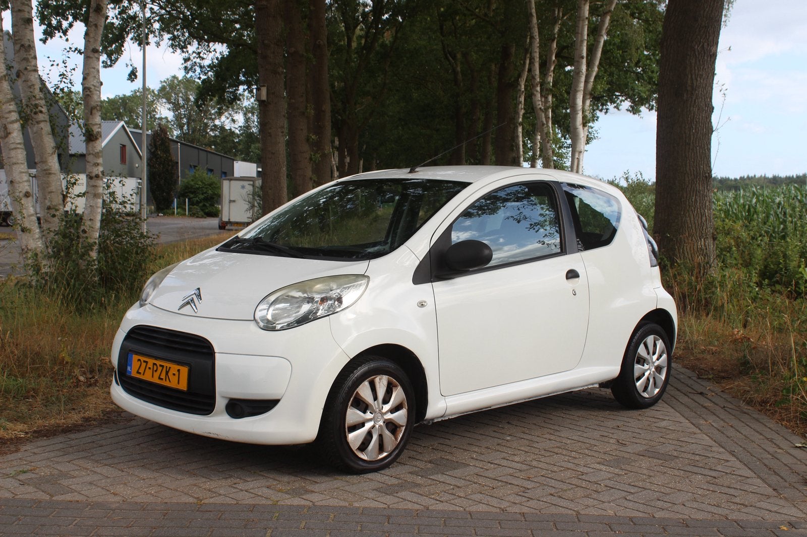 Citroën C1 1.0 3-DRS 2011 Wit NL auto netjes, Auto's, Voorwielaandrijving, Stof, Zwart, 4 stoelen