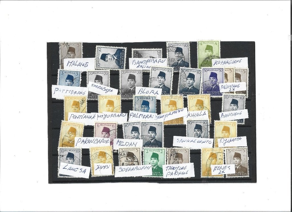 kavel  LB stempel soekarno begin periode, Postzegels en Munten, Verzenden