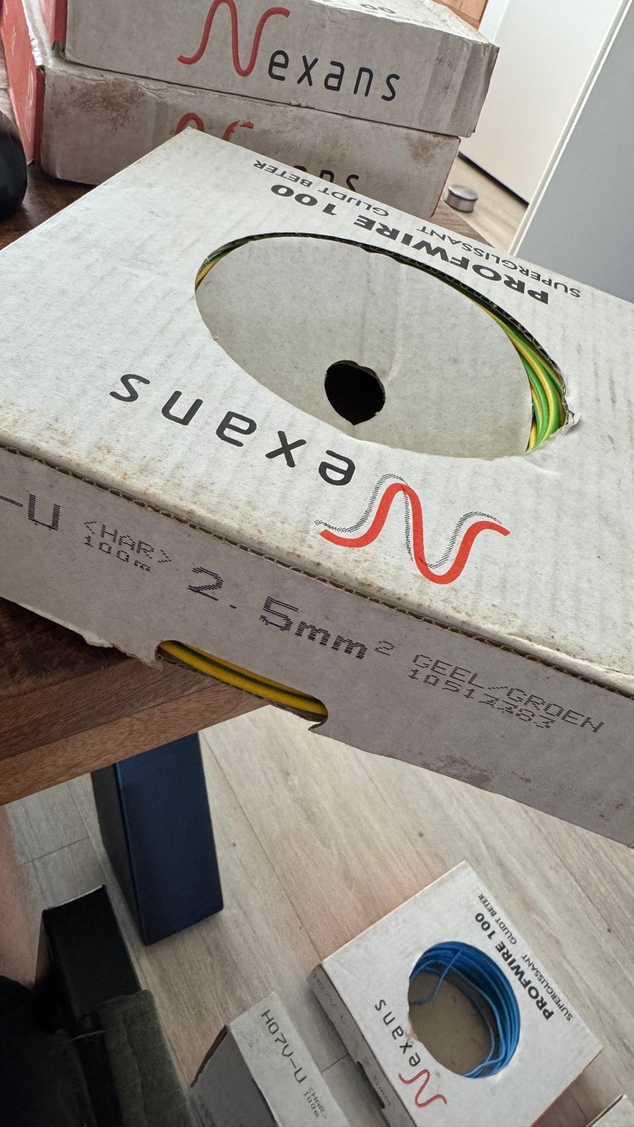 Nexans Profwire 100m installatiedraad, Doe-het-zelf en Verbouw, Ophalen of Verzenden, Nieuw, Kabel of Snoer