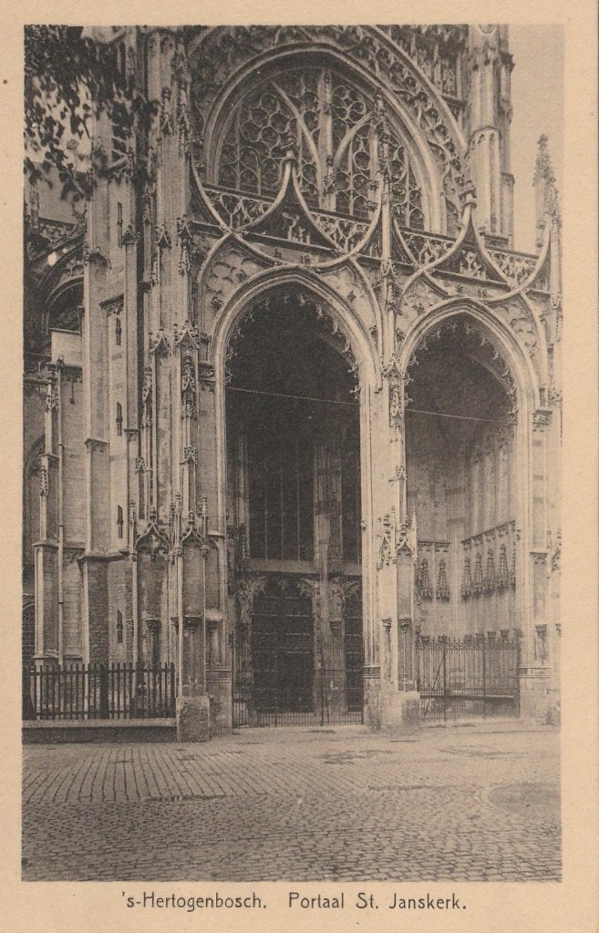 DEN BOSCH St. Jan Kerk Portaal, Verzamelen, Verzenden, 1920 tot 1940, Ongelopen, Noord-Brabant