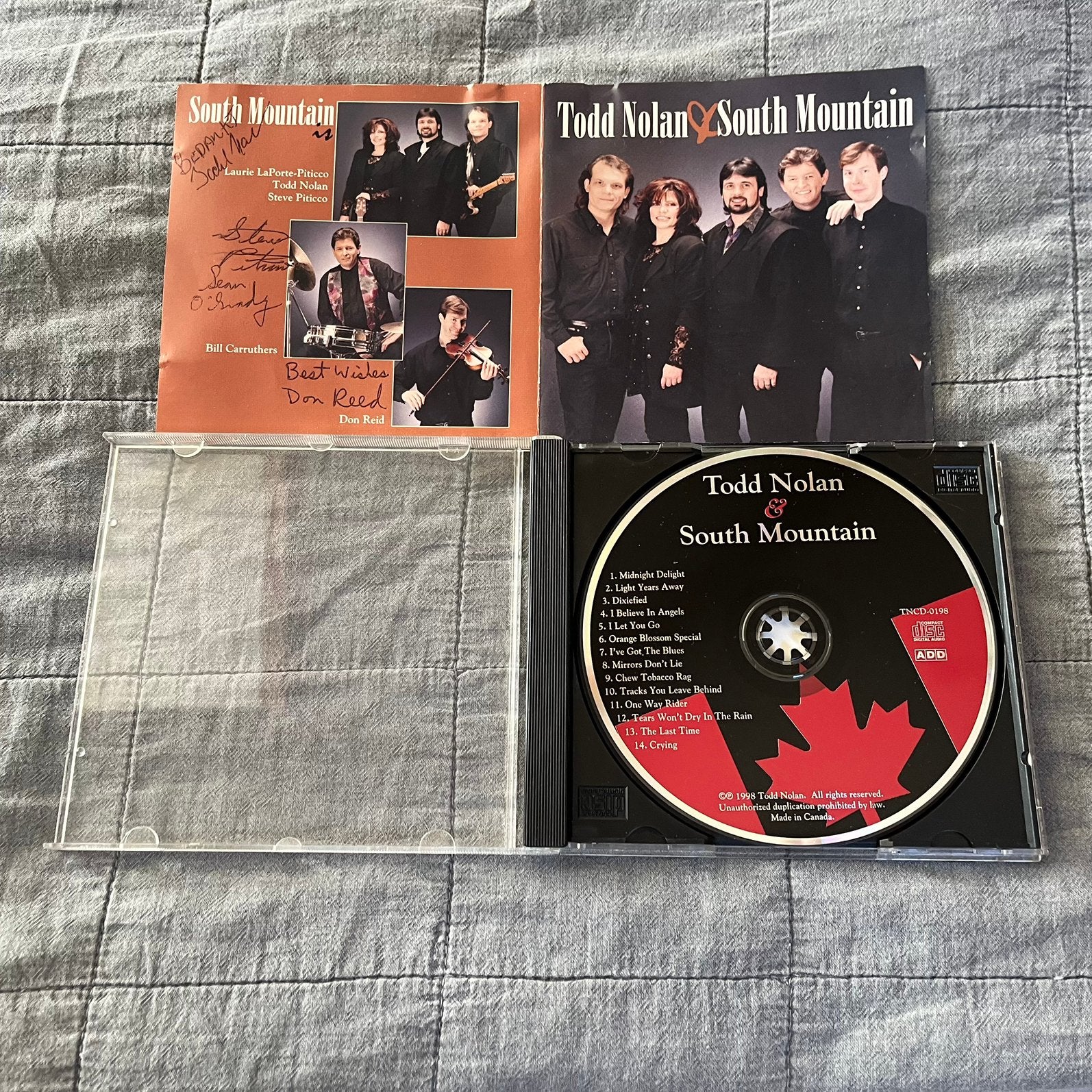 Zeldzame Country Signed CD: Todd Nolan & South Mountain, Ophalen of Verzenden, Country