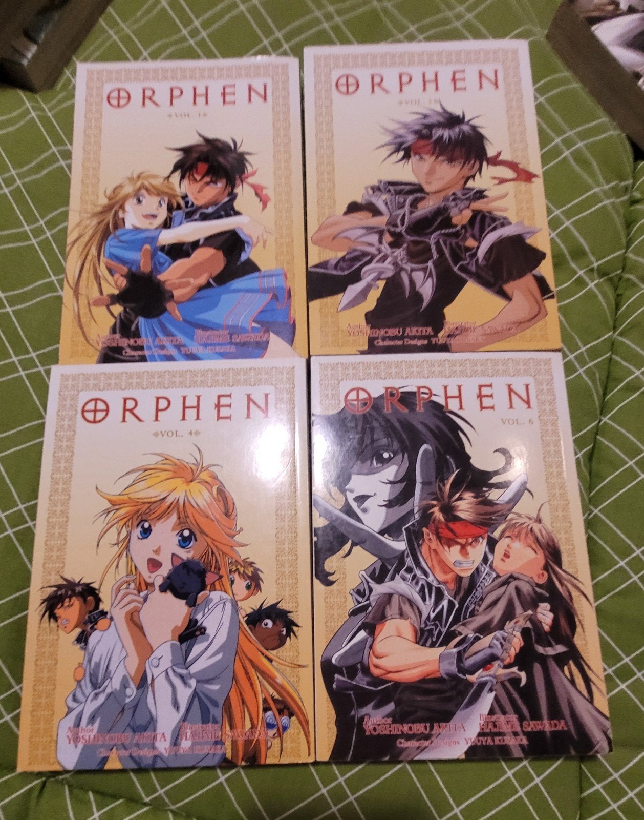 Manga's Orphen vol. 1, 3, 4 en 6, Ophalen of Verzenden, Japan (Manga), Meerdere comics, Gelezen