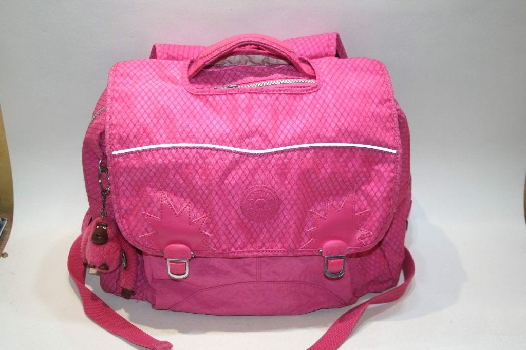 Kipling school / boeken / rugtas Iniko met aapje Beatriz, Sieraden, Tassen en Uiterlijk, Tassen | Schooltassen, Ophalen of Verzenden