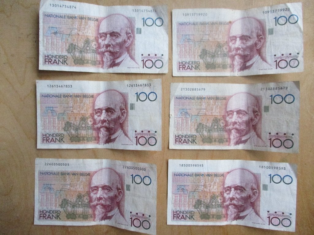 Belgische bankbiljetten, 2600 francs, Postzegels en Munten, Ophalen of Verzenden, Setje