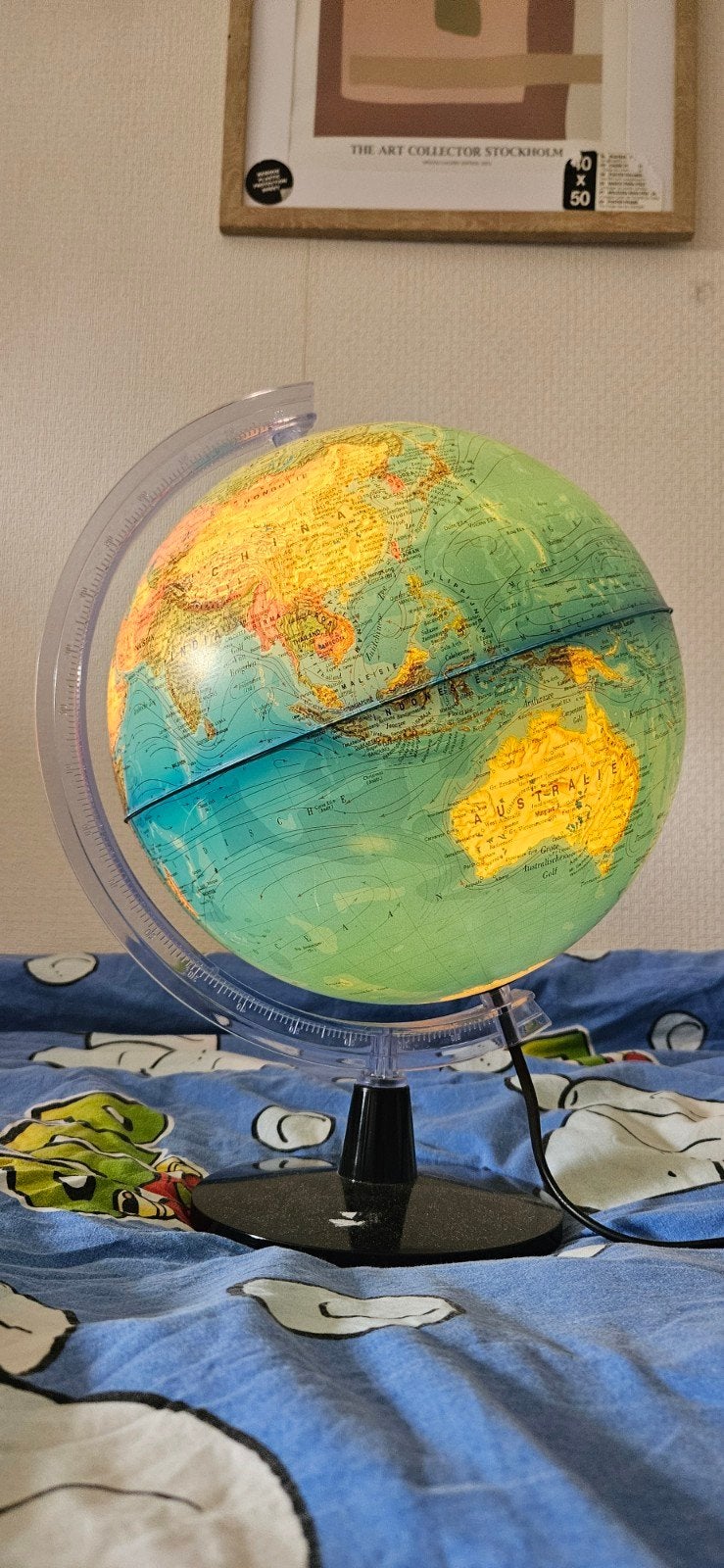 Verlichte Wereldbol - Educatief en Decoratief, Gebruikt, Kunststof, Staatkundige wereldbol, Educatief