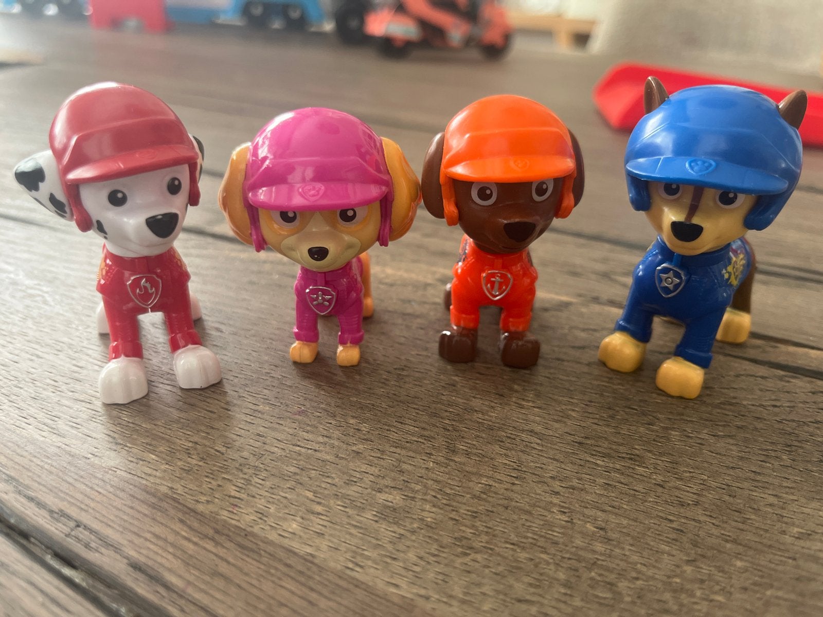 Paw Patrol speelfiguren set - Marshall, Skye, Zuma, Chase, Kinderen en Baby's, Ophalen, Zo goed als nieuw