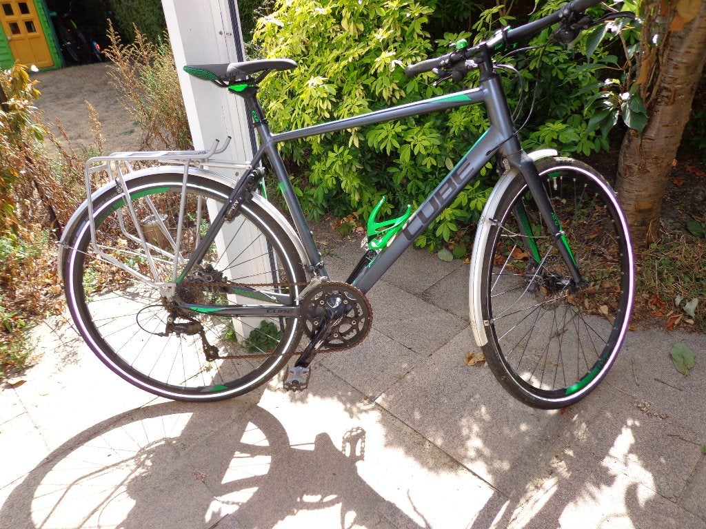 cube sl road pro anthrazit blackgreen race/fitnessfiets mt59, Overige materialen, 15 tot 20 versnellingen, 57 tot 61 cm, Schijfrem