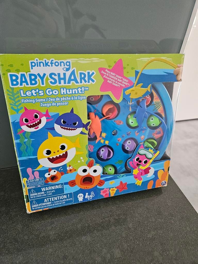 Baby Shark visspel met 2 hengels, Kinderen en Baby's, Ophalen of Verzenden, Zo goed als nieuw, Jongen of Meisje