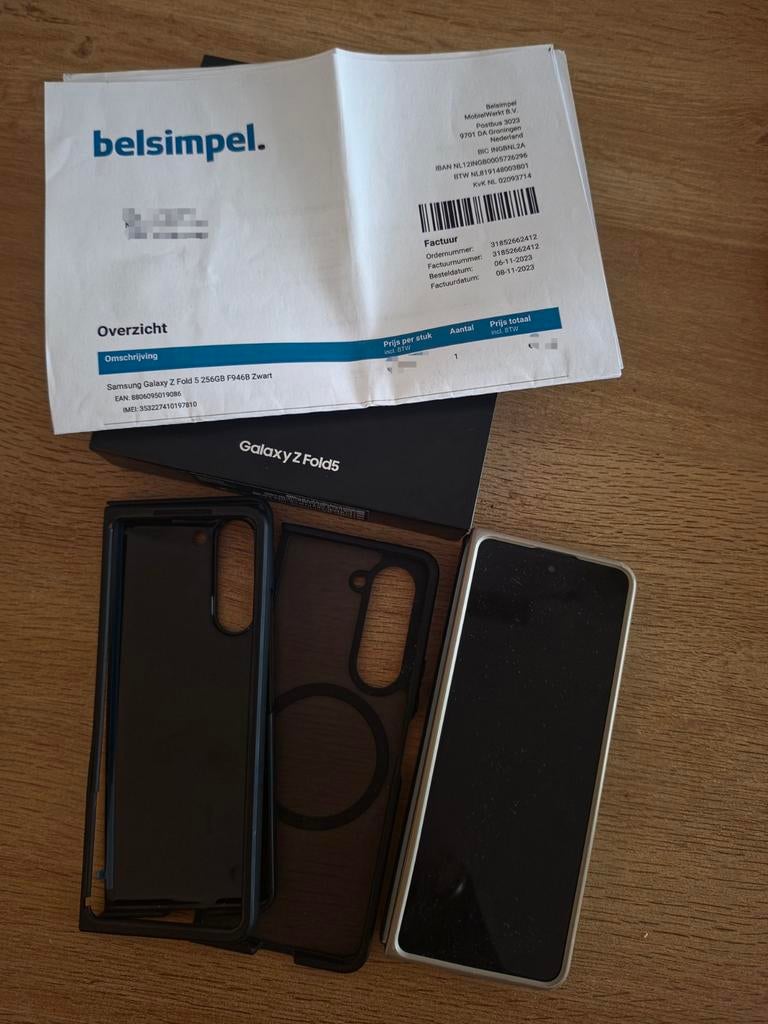 Samsung Galaxy Z Fold 5 256GB met 3 hoesjes en pen, Telecommunicatie, Mobiele telefoons | Samsung, Gebruikt, Galaxy Z Fold, 256 GB