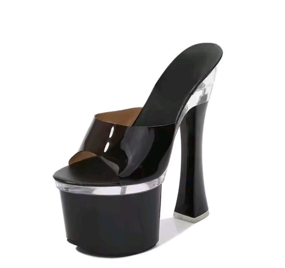 Hooge hakken, modieuze nactclub sexy dames schoenen NIEUW, Nieuw, Ophalen of Verzenden, Instappers, Zwart