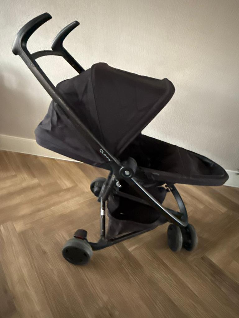 Quinny Zapp Flex buggy - Zwart , zeer weinig gebruikt !!, Ophalen of Verzenden, Gebruikt, Quinny, Verstelbare rugleuning