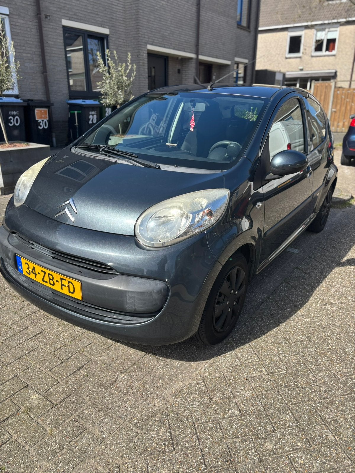 Citroën C1 1.0 5-DRS Sensodrive 2007 Grijs, Auto's, Stof, 4 stoelen, C1, 68 pk
