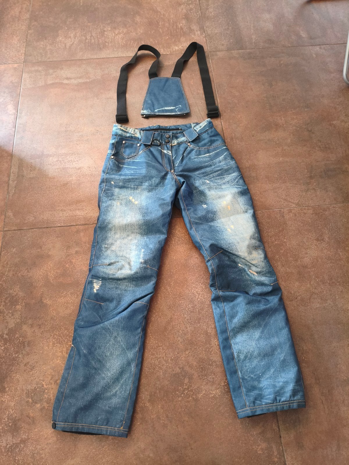 Snowboard/Ski Broek - Spijkerstof Look - Wintersport, Ophalen of Verzenden, Zo goed als nieuw, Snowy owl, Broek
