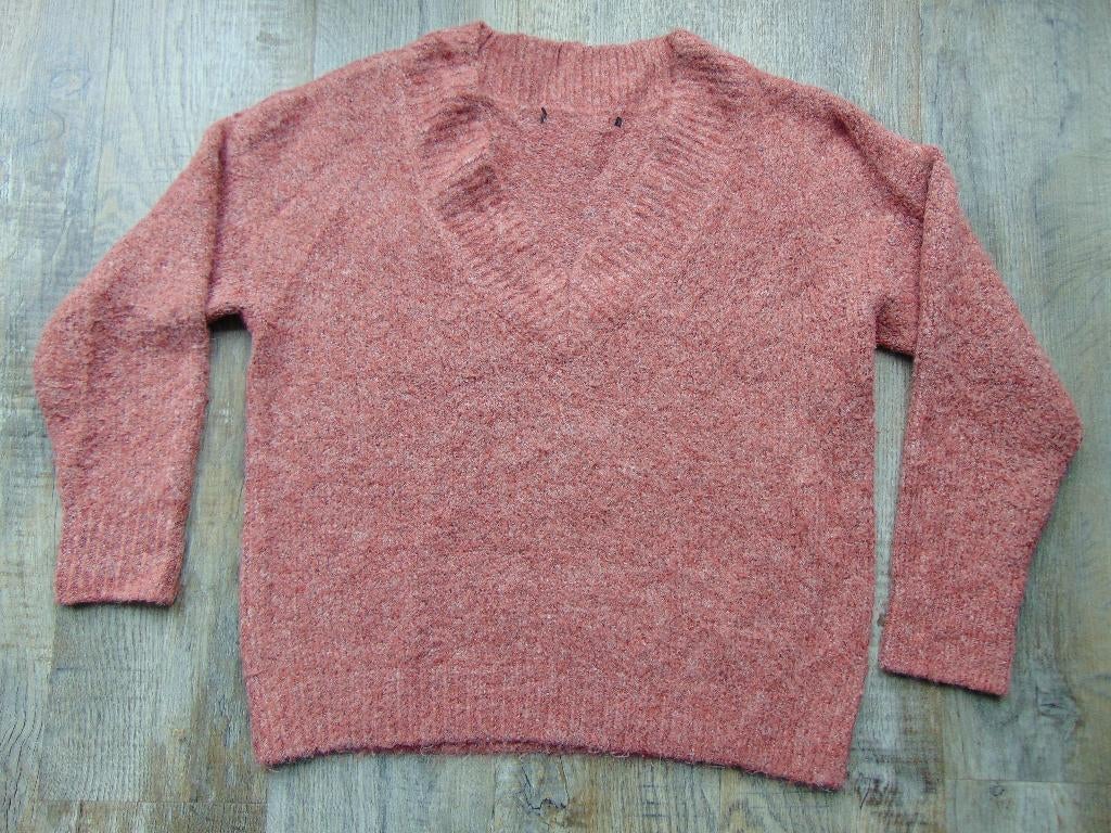 Roze trui met wol V-hals maat XL truitje, Kleding | Dames, Truien en Vesten, Ophalen of Verzenden, Zo goed als nieuw, Maat 46/48 (XL) of groter