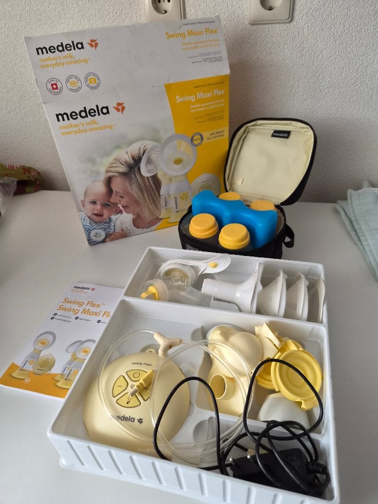 Kolfapparaat Medela swing maxi flex + koeltas, Ophalen, Gebruikt, Medela, Borstkolf
