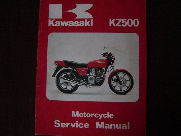 Kawasaki KZ500 1979 motorcycle service manual KZ 500, Ophalen of Verzenden, Kawasaki