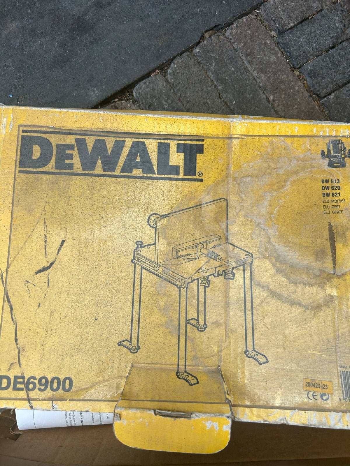 DeWalt DE6900 Freestafel voor bovenfrees, Doe-het-zelf en Verbouw, Gereedschap | Freesmachines, Ophalen, Zo goed als nieuw, Elektrisch