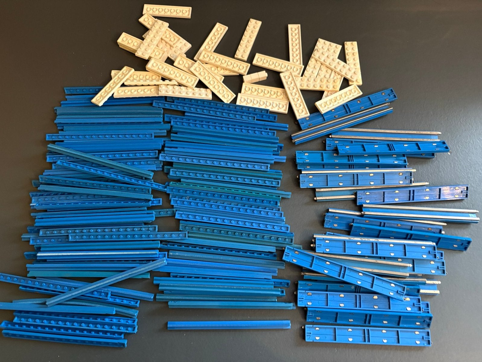 Lego trein rails blauw (7), Kinderen en Baby's, Speelgoed | Duplo en Lego, Lego, Lego, Verzenden, Zo goed als nieuw