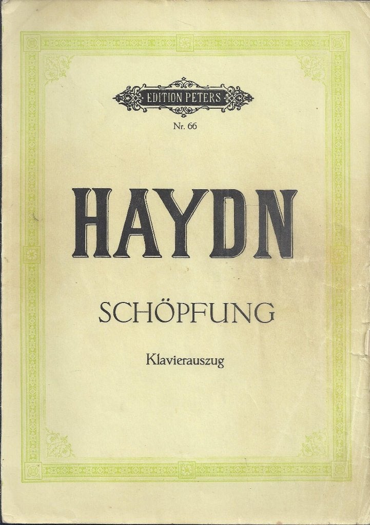 Bo312 bladmuziek haydn: de schepping voor piano, Gebruikt, Klassiek, Ophalen of Verzenden, Artiest of Componist