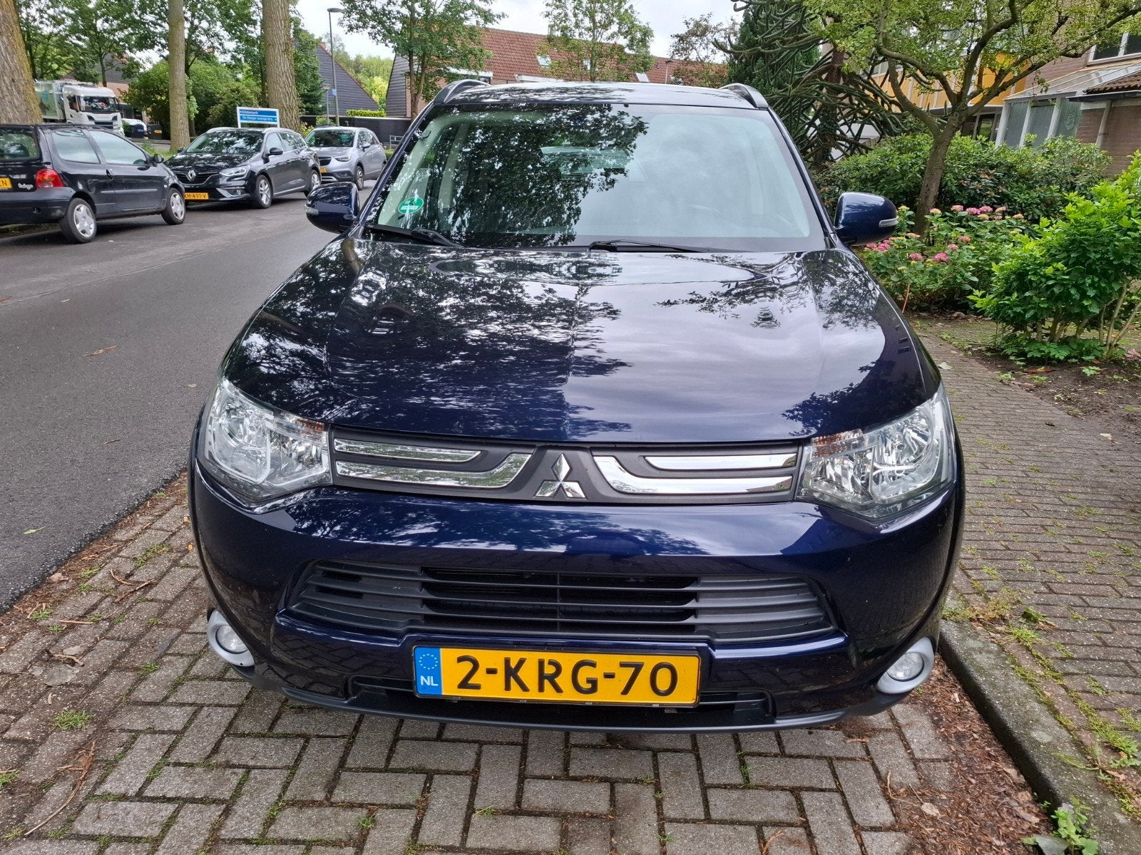 Mitsubishi Outlander 2.0 MPI 2WD CVT 2013 Blauw, Auto's, Outlander, 4 cilinders, Blauw, Origineel Nederlands