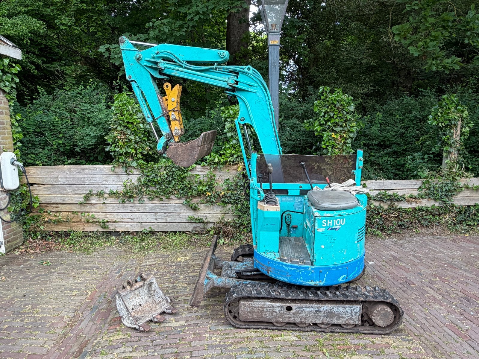 Mitsubishi SH10U Minigraver - Isuzu 2 cilinder diesel, Ophalen, Graafmachine