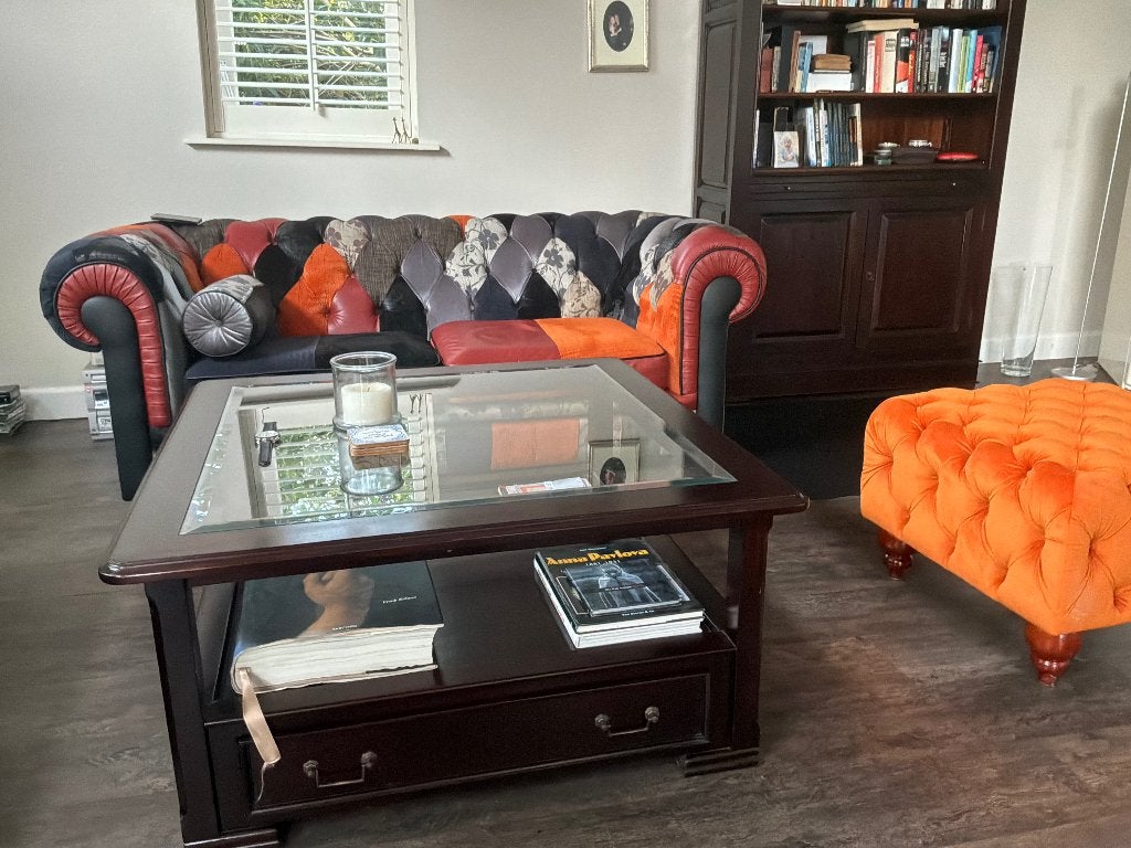 Salontafel, Ophalen, Gebruikt, 100 tot 150 cm, Vierkant