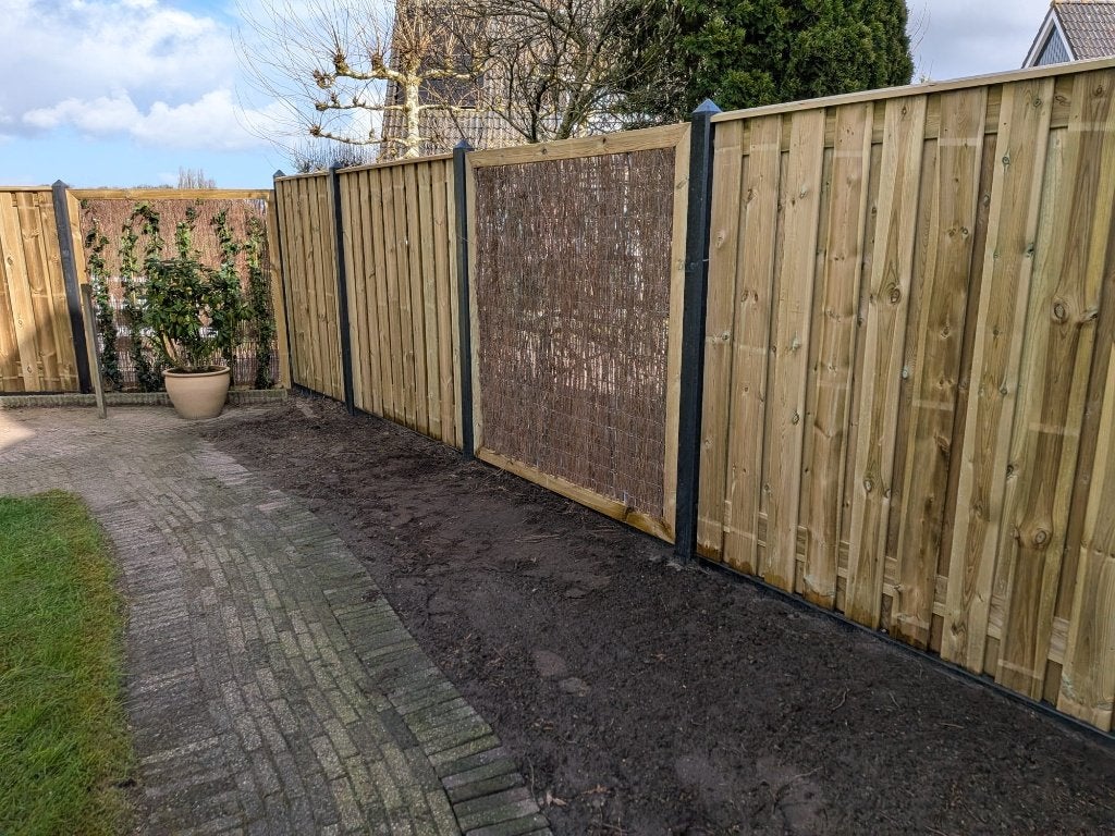 Complete schuttingen – hout & beton, Ophalen, 1 tot 2 meter, Minder dan 3 meter, .