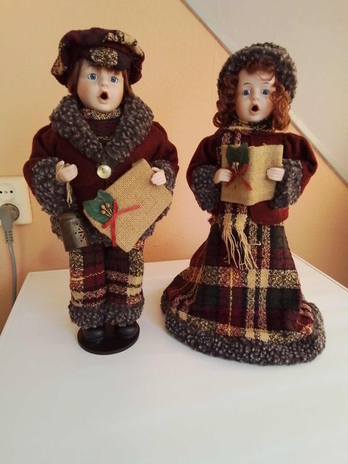 2 carol singers poppen, Ophalen of Verzenden, Nieuw, Overige typen