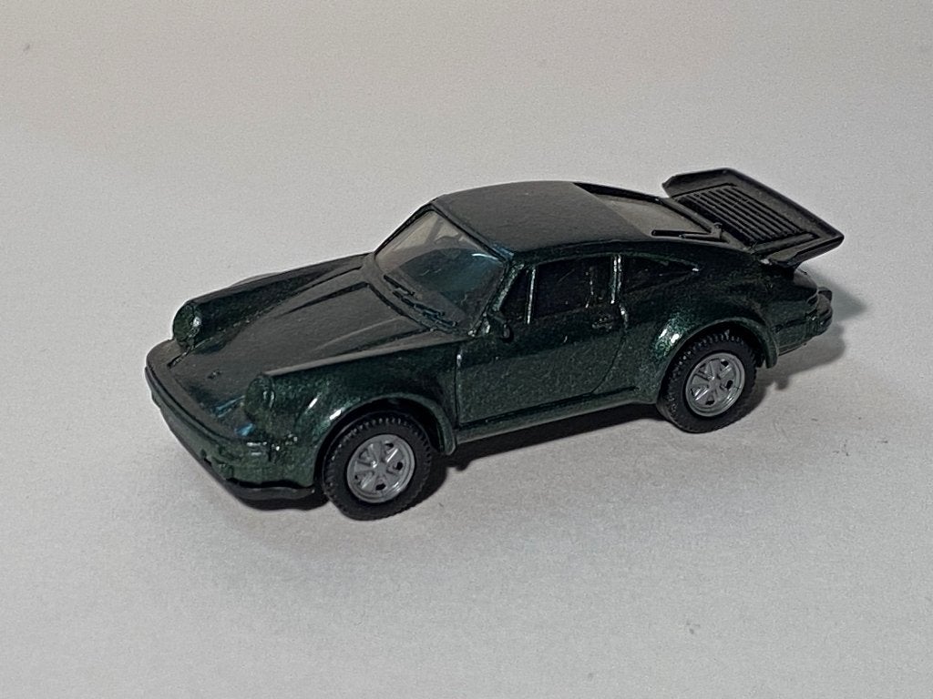 Porsche 930 Turbo Herpa 1:87 donkergroen, Ophalen of Verzenden, Zo goed als nieuw, Auto, Herpa