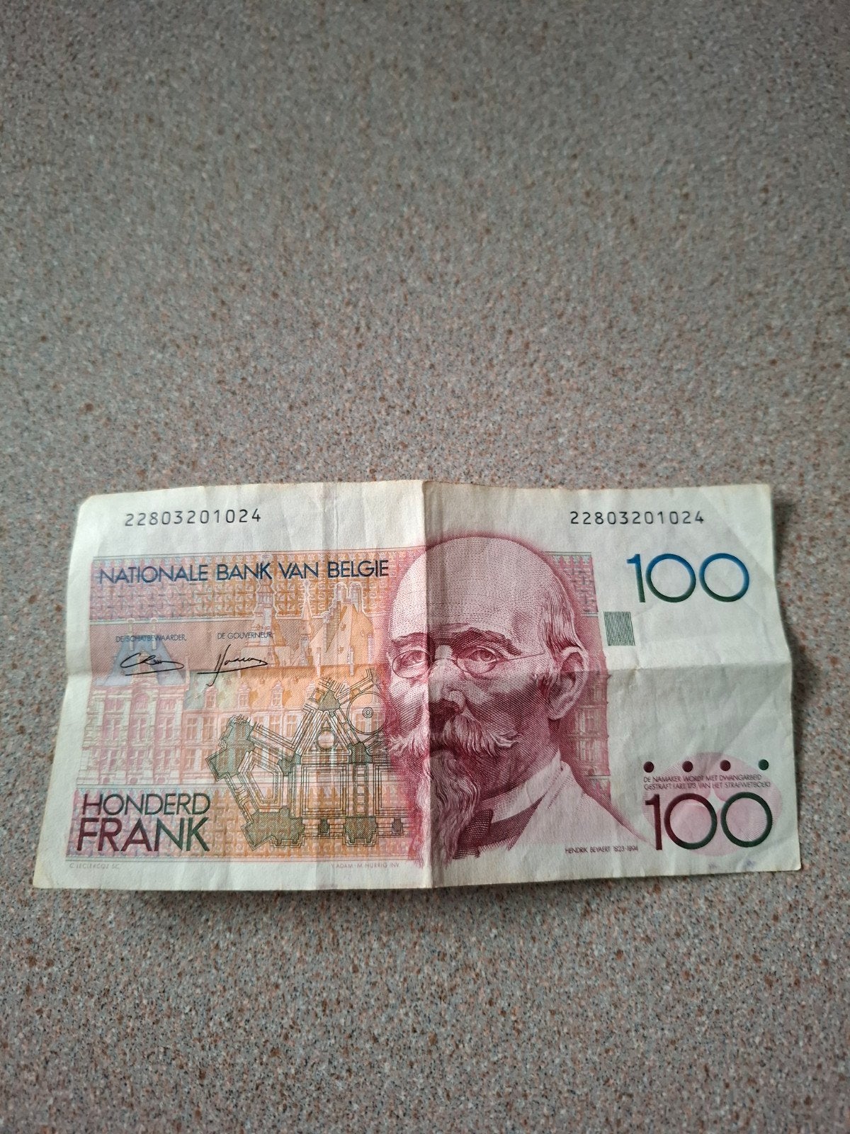 100 Frank biljet België 1979 -, Ophalen of Verzenden, Los biljet